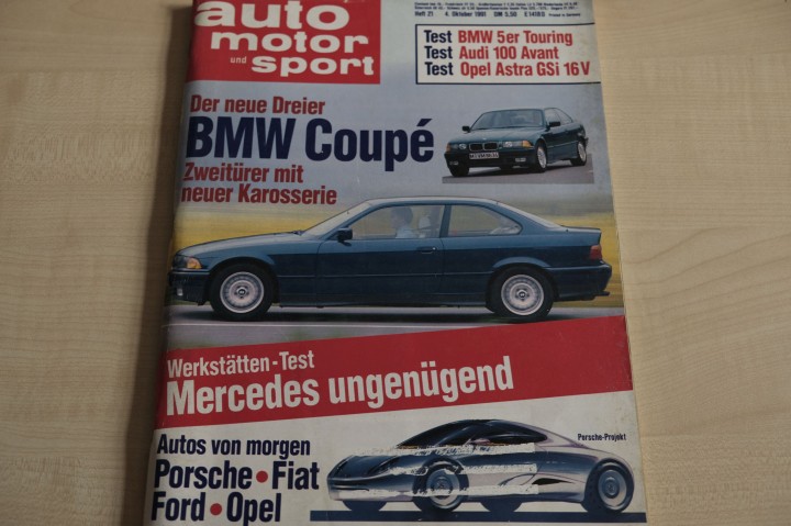 Deckblatt Auto Motor und Sport (21/1991)